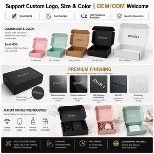 Boîtes d'expédition en carton ondulé écologiques personnalisées de luxe <span class=keywords><strong>avec</strong></span> logo, estampage à chaud or, pour l'électronique grand public et les bijoux - Product Image 5