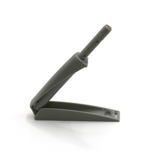 Manija de Puerta de Armario Estilo Hettich, Botón de Empuje Libre, Accesorio de Ferretería de Plástico Gris para Montaje en Puerta de Armario con Almacenamiento Oculto - Product Image 1