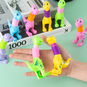Juguete telescópico de dinosaurio, juguete pequeño de plástico escalable para aliviar el estrés, juguete para niños y jóvenes, unisex - Product Image 3