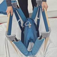 Hochwertiges Neues Babybett-Modell, Einfach in Einem Schritt Zusammenklappbar, Beistellbett mit Universalrädern für Schlafzimmer und Krankenhausgebrauch