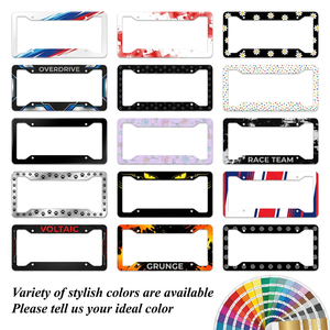 Cache-plaques d'immatriculation en alliage de zinc, sans rouille, personnalisables, norme américaine, finition chromée, couleur et <span class=keywords><strong>logo</strong></span> personnalisés, style attrayant, à suspendre - Product Image 5