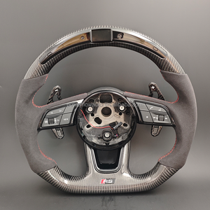 <span class=keywords><strong>Volante</strong></span> de Fibra de Carbono Estilo RS con Pantalla LED para <span class=keywords><strong>Audi</strong></span> A3 <span class=keywords><strong>A4</strong></span> A5 A6 A7 C6 C7 C8 S3 S4 S5 S6 B7 B8 B9 RS3 RS5 RS6 TT TTRS - Product Image 1