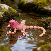Lézard articulé réaliste imprimé en 3D, multicolore, échelle 1/12, mini ornement de bureau, articulations mobiles, prévente, modèle de jouet pour enfants