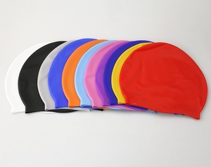 Waterproof Eco-friendly Silicone Swim Caps Unisex for Adults Children High Elastic Flexible Protect Ears Hair Swimming Pool Use - Product Image 1