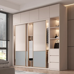 Armoire sur mesure pour toute la maison, style minimaliste italien, très vendue, moderne, optimisation de l'espace de rangement, armoire walk-in en contreplaqué - Product Image 3