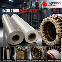Rollo de Papel de Mica Flogopita 800 ° Aislamiento para Horno de Arco C - Pérdida de Calor 1% 500 ° C y Resistencia a la Flexión 180MPa