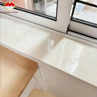Dalles de marbre beige Stellata pas chères, grandes dalles, design moderne, surface polie, pour rebords de fenêtre, seuils, sols, escaliers, panneaux muraux