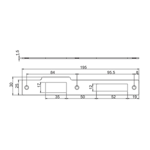 Khóa Cửa Rãnh 23Mm Bằng Thép Không Gỉ 201 & 304 Euro Rãnh Phẳng Cho Khóa Một Điểm & Nhiều Điểm - Product Image 3