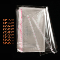 Sac en papier transparent OPP personnalisé avec logo personnalisable pour l'emballage de vêtements, d'aliments et de cadeaux