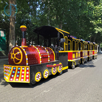 Train touristique de parc d'attractions pour les voyages en plein air, train touristique pour enfants et adultes