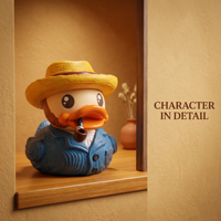 Série Musée B.DUCK VAN DUCK Figurine de canard flottant en PVC OEM Boîte mystère personnalisée