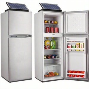 Africa Popular Model 132 L Solar 12V 24V Fridge Freezer <b>Refrigerator</b> Solar-Powered Operation No Plug Required Runs on 12V or 24V - Product Image 1