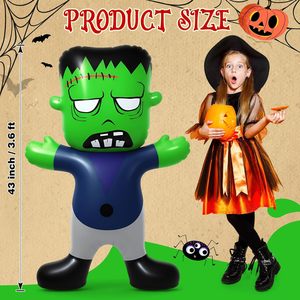 Decoración Inflable de Frankenstein para Jardín de Halloween, Monstruo Verde, Decoración de Jardín para Exteriores, Figura Inflable de PVC - Product Image 3