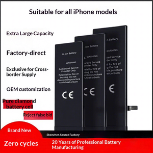 Batería para Teléfono Móvil 6s/7p/<span class=keywords><strong>8</strong></span>/XR/Gran Capacidad 11pmx/12/13 de Iones de Litio Recargable, Salida de Fábrica - Product Image 1
