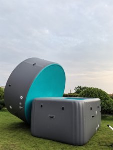 <span class=keywords><strong>Piscine</strong></span> gonflable et réservoir d'eau pour l'extérieur, idéale pour les fêtes sur pelouse, design pliable et portable, pour enfants et adultes, usage domestique - Product Image 1