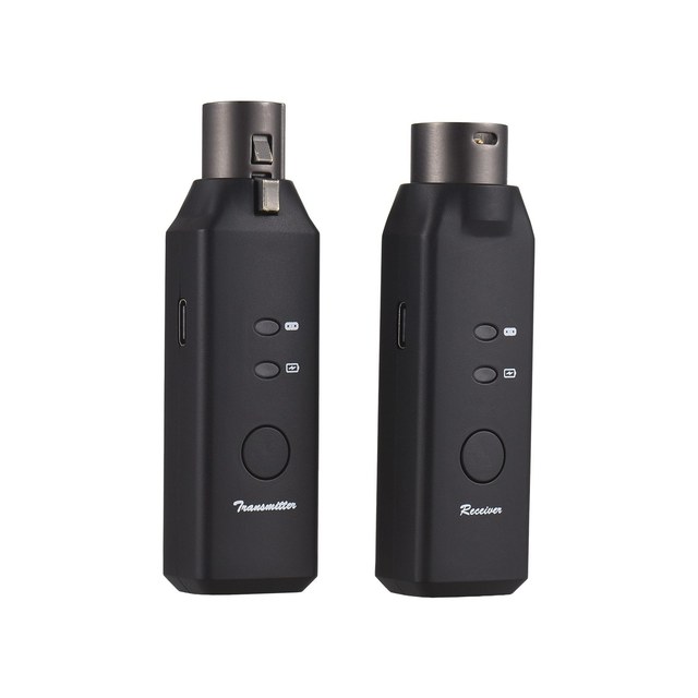 M-VAVE Microphone Wireless Xlr Transmitter and Receiver Mic System for Dynamic Microphone Dual-channel 24bit/48KHz Sampling Rate