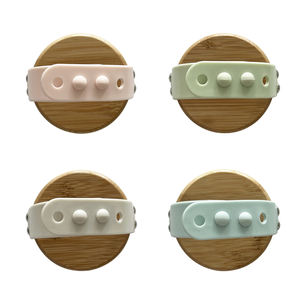 Brosse de <span class=keywords><strong>shampoing</strong></span> en silicone de bambou naturel personnalisée avec logo privé machine de massage machine à gratter anti-démangeaisons du cuir chevelu nettoyer les pellicules - Product Image 4