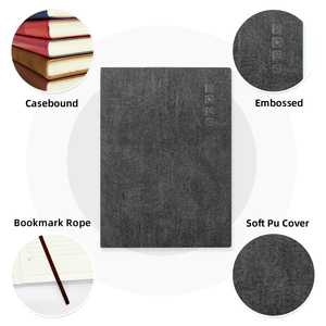 도매 판촉 2026 2027 debosed 하드 커버 소프트 Pu 가죽 비즈니스 저널 의제 노트북 - Product Image 3