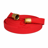 Tuyau d'incendie flexible en PVC Duraline de 3 pouces, durable, pression de service de 8 à 16 bars, longueur de 10 à 30 m, classe A/B, lutte contre l'incendie