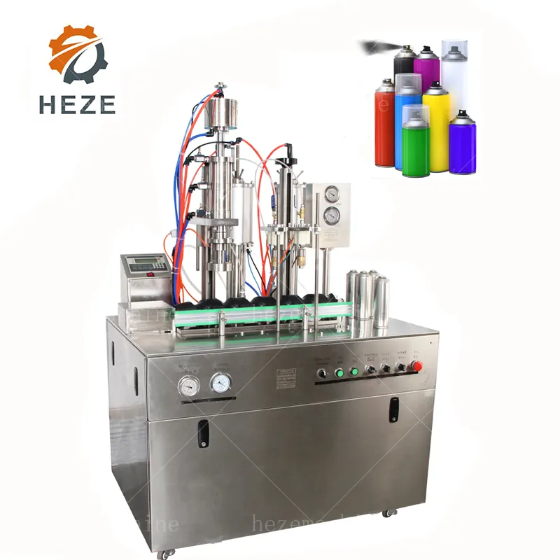 Semi-automatic Lighter Gas Aerosol Spray Filling Equipment Machine From Chinese Factory Filling Machines Genre