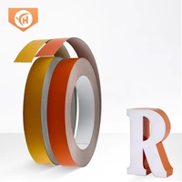 Signes de lettre de garniture en aluminium de canal de lumière latérale à revêtement de couleur avec service de traitement de poinçonnage et de coupe
