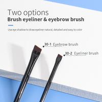 Pinceaux de maquillage plats cosmétiques pour la maison de bonne qualité manche imperméable pinceaux de maquillage eyeLiner de précision ultra fins