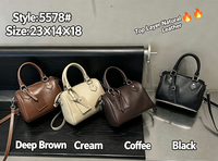 Tas Selempang Kulit Asli Retro Mewah Kapasitas Besar Tas Selempang Mewah Elegan Tas Tangan Wanita Grosir Harga Murah