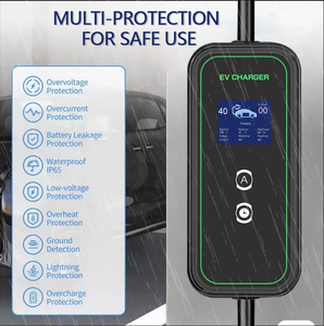 Cargador EV portátil de viaje para el hogar Caja de carga de CA 2,9-11Kw Tipo 1 Tipo 2 GB/T Estaciones de carga rápida portátiles - Product Image 6