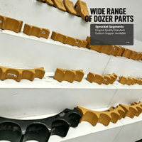 Segment de pignon de chenille pour bulldozer CAT D6R D6T, bloc de dents de pignon en acier trempé, pièces de train de roulement pour engins de construction