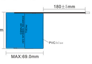 锂电池组7.2v 7.4v 32650 1S2P 2S1P，带电线和连接器，用于电动工具 - Product Image 4