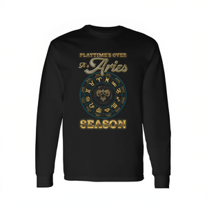 T-shirt à manches longues Signe Astrologique du Zodiaque Période du Bélier Playtime Over It - Pour usage promotionnel - Product Image 2