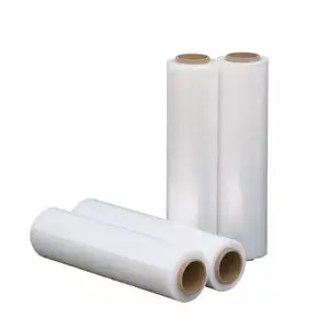 High Quality Durable LDPE Stretched Plastic Film Customized Plastic PE LLDPE Wrapping Winding Stretch Film Hand/Machine Use