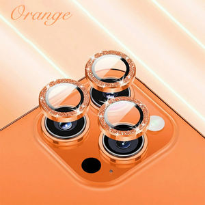 Lot de Protections d'Objectif Diamantées pour iPhone 17 Pro, <span class=keywords><strong>Film</strong></span> Protecteur Scintillant IP17, Cache-Objectif à Motif CD Effet Oeil de Faucon pour IP - Product Image 3