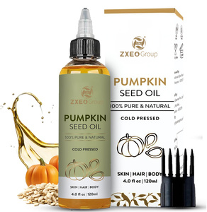 Private Label 100% Pure Cold-Pressed Pumpkin Oil for Hair, Beard, Face, Skin &amp; <strong>Scalp</strong> | <strong>Moisturising</strong> &amp; Conditioning 120ml - Product Image 1