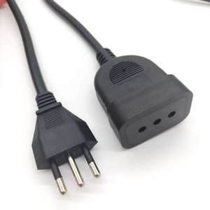 Cable de extensión italiano de 1 toma, 16 A, cable de PVC, conector macho CEI, conector hembra IEC, para electrodomésticos. - Product Image 3