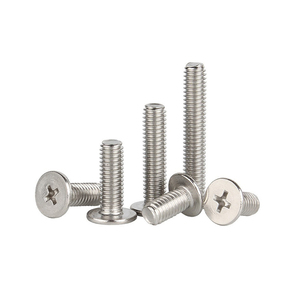 Tornillos de máquina de cabeza plana con fenda cruzada, métricos, de acero inoxidable GR5, óxido negro, M4/M5/M8, tornillos de remachado a presión para equipos - Product Image 5