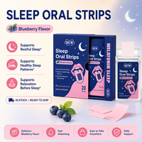 OKTW Stock Film oral à dissolution rapide à la mélatonine et L-théanine pour le sommeil, favorisant l'endormissement rapide, la maintenue du sommeil et la réactivation quotidienne après le réveil