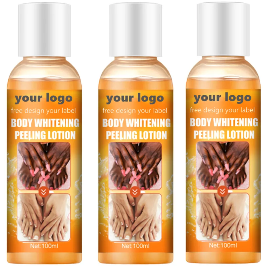 Фирменная торговая марка корейская косметика для ухода за кожей черная кожура кожи оранжевый пилинг осветление темные суставы отбеливающий лосьон для тела