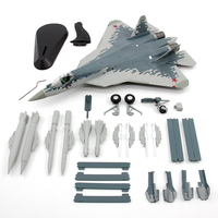 Modèle d'avion Su-57 à l'échelle 1/72, modèle moderne en métal et mousse, simulation de bombardier, chasseur en alliage, nouveauté créative, décoration de bureau