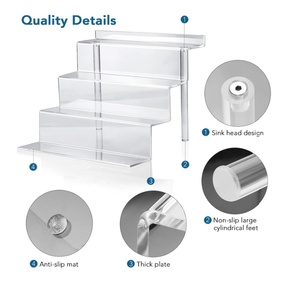 Acrylic Shelf for Perfume Organizer 4 Tier <strong>Funko</strong> <strong>POP</strong> <strong>Shelves</strong> Cologne Organizer Tiered Riser Display Stand - Product Image 2
