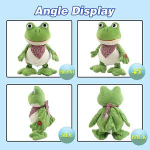 Giocattolo Interattivo Elettronico a Forma di Rana Parlante 2023, Peluche Musicale con Funzione di Conversazione, Imbottitura in Cotone PP - Product Image 4