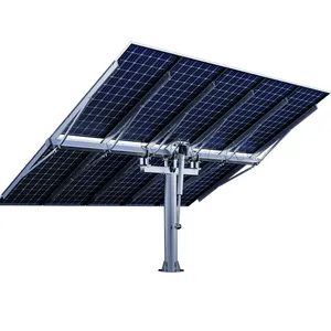 Componentes de montaje en tierra de poste único Slew Drive Soportes de sistema de seguimiento de panel solar