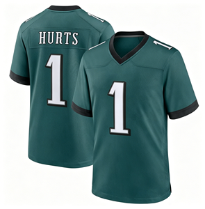 Equipo de Fútbol Americano en Oferta # 1Jalen Hurts Camiseta Verde Medianoche de los Philadelphia 76ers para Hombre - Product Image 1