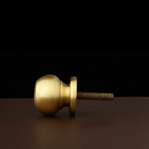 Subtle Brass Metal Craft Cabinet <b>Knob</b> Minimalist Round <b>Drawer</b> <b>Knob</b> Elegant Furniture Hardware for Cabinets Wardrobes <b>Drawers</b> - Product Image 2