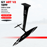 Kit de planche de surf électrique Watersports Art V2 1099 Spitfire en fibre de carbone avec hydrofoil haute performance, sac inclus