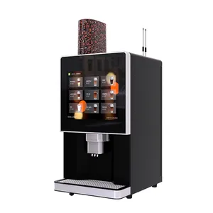 Aangepaste Oem Odm Obm Kleine Business Volledig Geautomatiseerde Touch Screen Smart Tafelblad Verse Espresso Gemalen Koffie Maker Machine