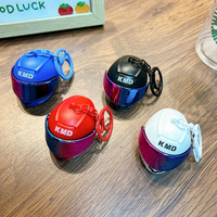 Mini casque porte-clés jouet avec visière colorée et anneau de fixation, breloque pour sac de moto, accessoire de transport quotidien