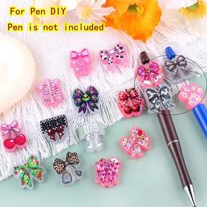 Noeud papillon infirmière, paillettes acryliques, dos plat, double face, 20-35 mm, couleurs mélangées, bricolage, perles faites à la main, badge de stylo, tendance, faible MOQ - Product Image 4