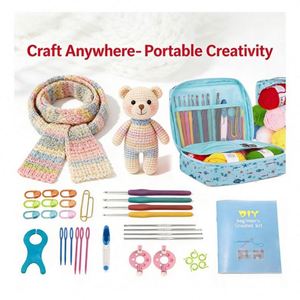 Crochet Tools Kit <b>Square</b> Yarn Knitting Accessories DIY Handmade Beginner Learning <b>Set</b> Simple Eco-Friendly Colorful Portable - Product Image 4