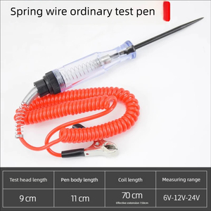 Testeur de tension universel pour voiture 6V 12V 24V DC, sonde de diagnostic de circuit de véhicule avec longue sonde, outil automobile - Product Image 5